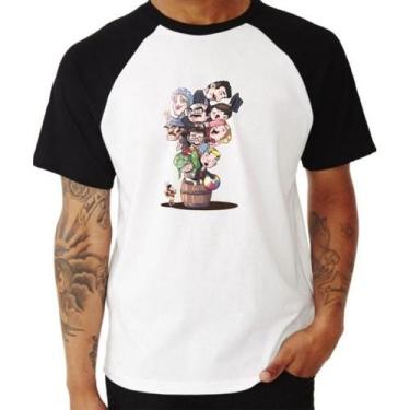 Imagem de Camiseta Raglan Branco Turma do Chaves - loja dinka, m