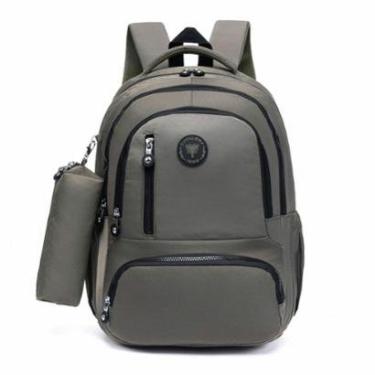 Imagem de Mochila Estojo Cavalera Espaçosa Escolar Reforçada-Unissex