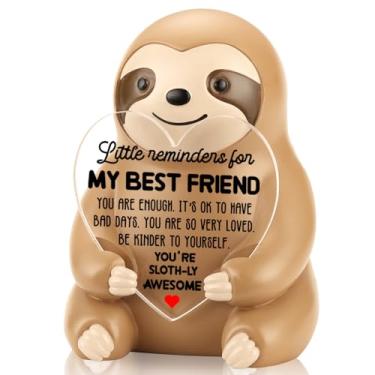 Imagem de Linda estatueta de preguiça presente para amigo "You Are Enough", presente de incentivo sentimental do melhor amigo, presentes de apoio inspirador para melhor colega de trabalho, irmã, aniversário