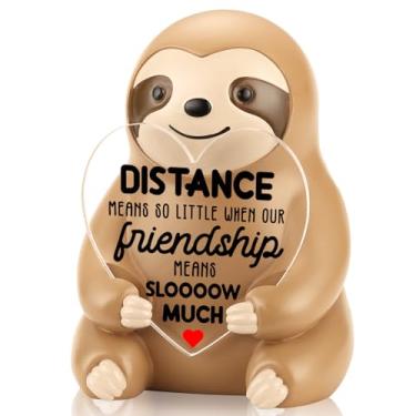 Imagem de PQUCXZ Linda estatueta de preguiça presente de agradecimento para amigos, presente de incentivo sentimental do melhor amigo, presentes inspiradores para irmã melhor amiga, aniversário, Natal, Ação de