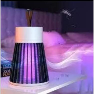 Imagem de Lâmpada Elétrica Mata Mosquitos UV, Recarregável USB, Portátil com Alça, Luz Roxa