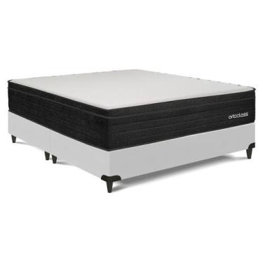 Imagem de Cama Box e Colchão Poli Pillow D45 -Queen(158x198)-Ortoclass - Ortobom