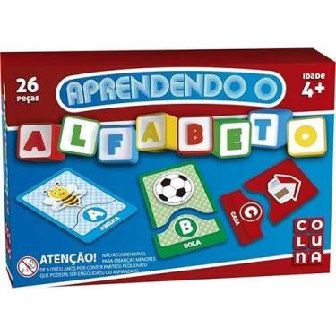 Imagem de Jogo Educativo Pedagógico Aprendendo O Alfabeto Brinquedo Quebra Cabeç