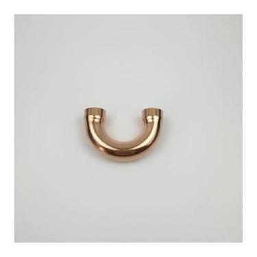 Imagem de Cobre 180 cotovelo encanamento encaixe de tubulação água gás óleo Scoket solda extremidade alimentação 180 graus 25,4 mm x1 mm x76 WWECCQIJ