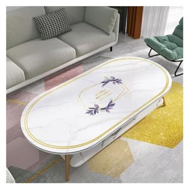 Imagem de Toalha de mesa de centro PVC toalha de mesa oval corredor de mesa redonda tapete de mesa (1,60 x 100 cm)