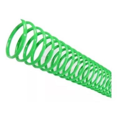 Imagem de Espiral para Encadernação Verde 17 mm para 100 folhas 100un - Cassmar 
