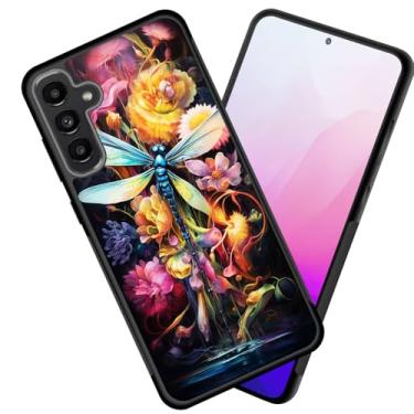 Imagem de smauncucn Capa para Galaxy S25 FE, fina, antiarranhões, bordas antiderrapantes, à prova de choque, TPU para Samsung Galaxy S25 FE 6,7 polegadas 2025, libélula e flores