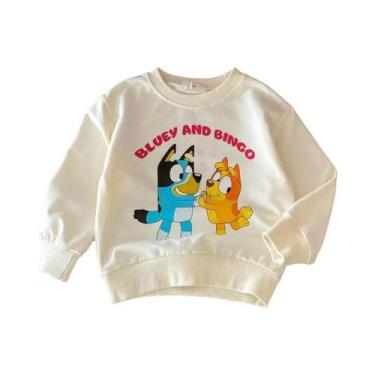 Imagem de Moletons Infantis Com Estampa De Desenho Animado, Gola Redonda, Manga 