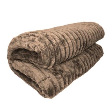 Imagem de Cobertor Manta Casal Corttex Luster Microfibra Design Canelado Toque M