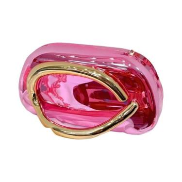 Imagem de Bolsa Transversal Elegante De Acrílico Para Mulheres, Mini Clutch Para