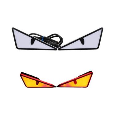 Imagem de Luz LED Universal Olhos De Demônio Para Farol De Moto, Mini Sinalizado