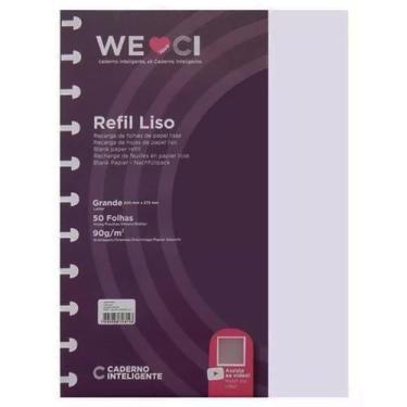 Imagem de Refil Caderno Inteligente Liso Grande 90g c/ 50 Folhas - 4001