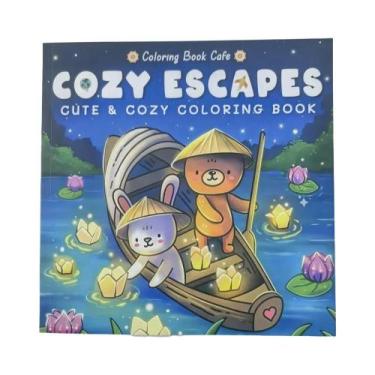Imagem de Livro De Colorir Para Adultos Cute Cozy Escapes, Alívio Do Estresse, A
