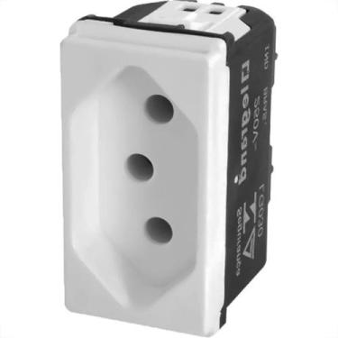 Imagem de Modulo Pial Pop Branco 1 Tomada 2P+T 20A. Lg03020, Branco