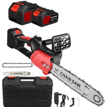 Imagem de Serra Eletrica Bateria Grande 12 Polegadas Motosserra Recarregavel Cor