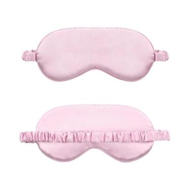 Imagem de Máscara De Sono 3D De Seda Natural Dupla Face Portátil Para Viagem Pro