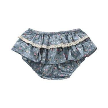 Imagem de Saia De Renda Floral Com Babados Para Bebês Meninas, Shorts De Verão P