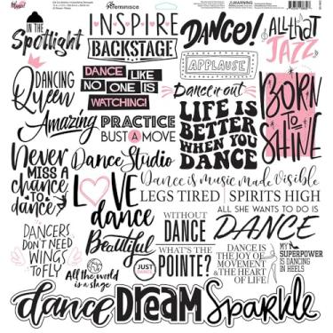 Imagem de Reminisce Coleção Dance 30,5 cm x 30,5 cm Adesivos de scrapbook de cartolina