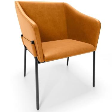 Imagem de Cadeira Para Sala De Jantar Estar Living Olívia L02 Couríssimo Whisky