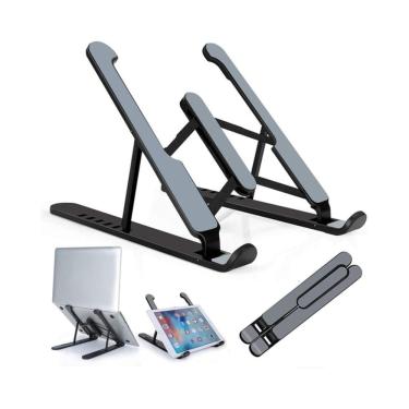 Imagem de Suporte notebook ajustável dobrável ergonômico suporta até