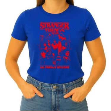 Imagem de Camiseta Camisa Adulto Feminina Masculina Algodão Série Stranger Thing