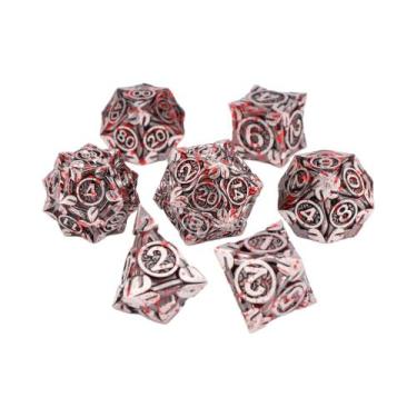 Imagem de Conjunto De Dados Metálicos DND Para Dungeons And Dragons, Dados Polie