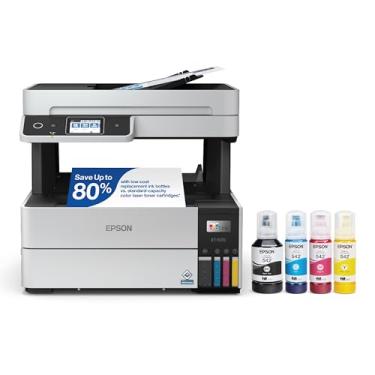 Imagem de Epson EcoTank Pro ET-5170 Impressora Supertank sem fio multifuncional colorida com scanner, copiadora, alimentador de documentos automáticos Fax Plus