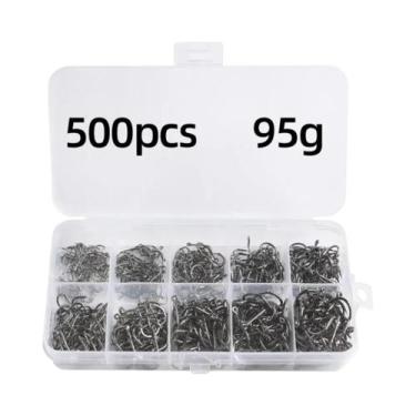 Imagem de Conjunto De Anzóis De Pesca Em Lote, 100-2000 Peças, Anzóis Invertidos