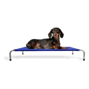 Imagem de Cama Para Cachorro Pets Suspensa Média Tamanho M Azul - Pet Best Soluç