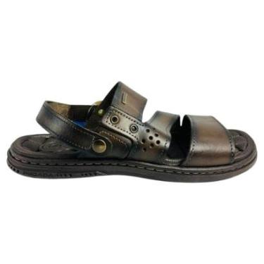 Imagem de Sandalia Masculina Pegada Couro Legitimo Robusto-Masculino