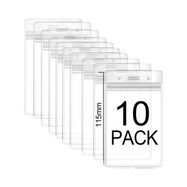 Imagem de Porta-cartões De Plástico Transparente À Prova D'água, 50-10 Peças, Ca