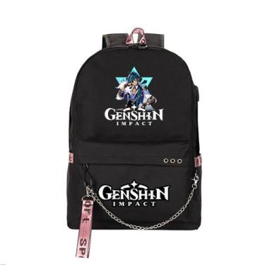 Imagem de Mochila Genshins ImpactsKaeyas Cartoon Kids School Canvas - yiweisai