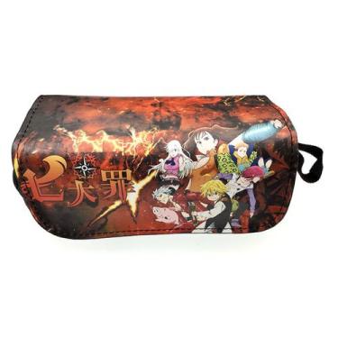 Imagem de Caixa de lápis Seven Deadly Sins Anime de grande capacidade PU+algodão