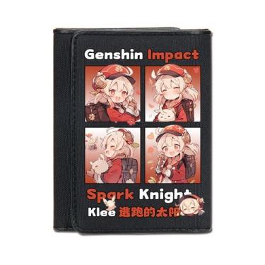 Imagem de Carteira Genshins Impacts Klees Anime Characters Slim BiFold - Yiweisa