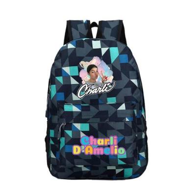 Imagem de Mochila Charli Amelios Anime School para crianças em Oxford 360g - yiw