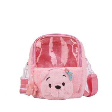 Imagem de Bolsa Messenger Strawberry Bear Pink para crianças - Yiweisai