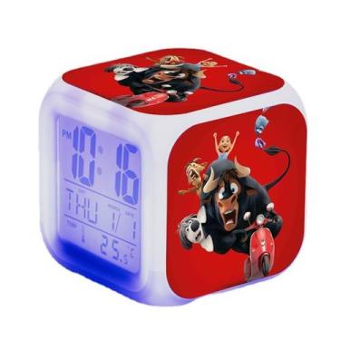 Imagem de Relógio digital LED: aventuras animadas com despertador para crianças 