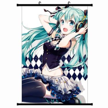 Imagem de Pôster artístico Pôster de parede Hatsune Miku 40x60cm de tecido+plást