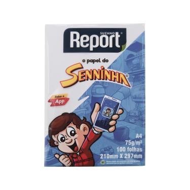 Imagem de Papel Sulfite Report Seninha A4 Branco 75g com 100 Folhas