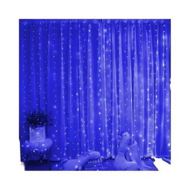 Imagem de Luzes De Cortina LED Com Controle Remoto USB, 8 Modos, Luzes De Fada P