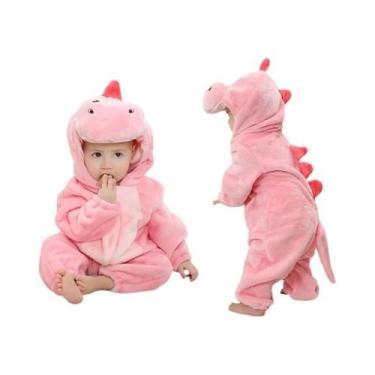 Imagem de Macacão de Flanela para Bebê MICHLEY Carnaval, Fantasia de Capivara co