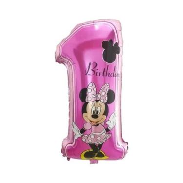 Imagem de Balões De Folha Disney Mickey E Minnie Mouse Para Chá De Bebê E Decora