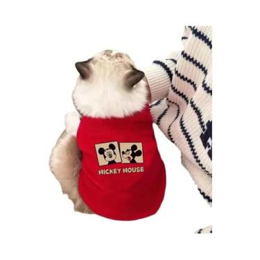 Imagem de Camiseta Para Cães Com Estampa Do Mickey Mouse, Macia E Respirável, Go