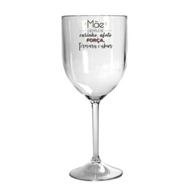 Imagem de Taça Vinho Acrílico Para Dia Das Mães - Meu Exemplo