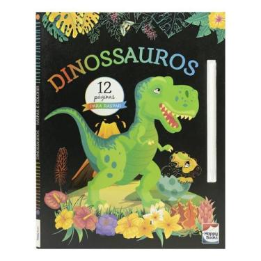 Imagem de Livro - Raspar e Colorir: Dinossauros