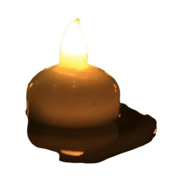 Imagem de Vela Flutuante LED À Prova d'Água Sem Chama, Alimentada Por Bateria, C