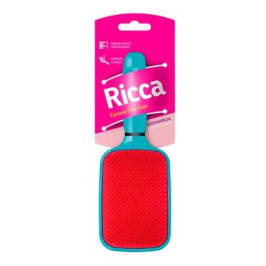 Imagem de Ricca Flex Raquete Blue Escova de Cabelo