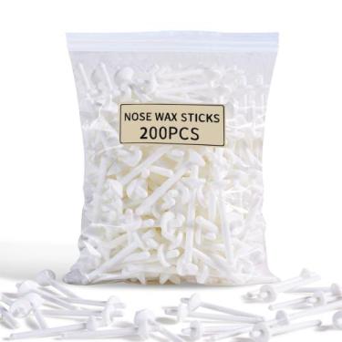 Imagem de Kit de cera para nariz Wax Sticks Charmonic, 200 unidades para depilaç