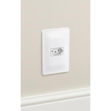 Imagem de Tomada 2p+t 10A Branca Completa 4x2 Design Moderno - Congratulations S