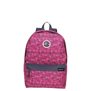Imagem de Mochila Grande Paul Frank 21T01 Floral Rosa, Rosa